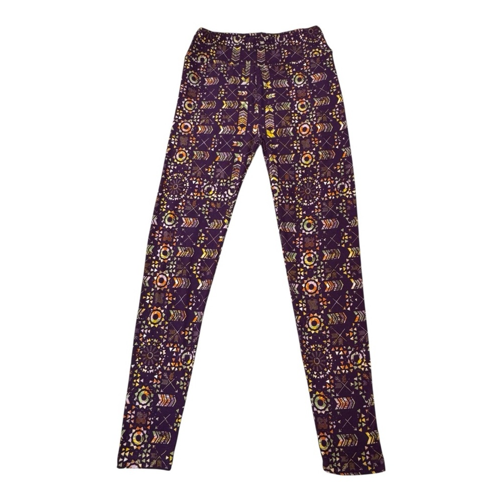 NEW LulaRoe LLR Green Purple Yellow Orange Southwest Aztec One Size OS Leggings